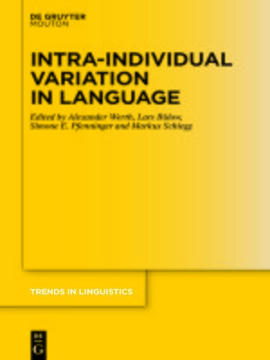 cover image of Intra-individual Variation in Language